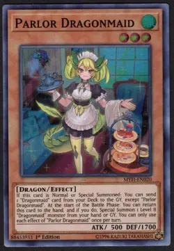 Yugioh Parlor Dragonmaid MYFI-EN020 Super Rare 1st Ed - NM - Image 1