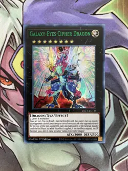 DLCS-EN125 Galaxy-Eyes Cipher Dragon Green Ultra Rare 1st Edition NM Yugioh Card - Image 1