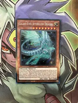 RA01-EN017 Galaxy-Eyes Afterglow Dragon Platinum Secret 1st Edition NM Yugioh - Image 1