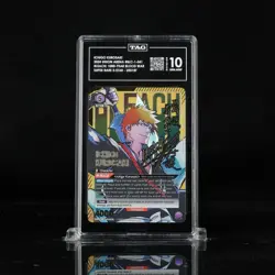 UnionArena Bleach Ichigo Kurosaki SR 3 Star Signed Foil UE01BT/BLC-1-041 TAG 10 - Image 1