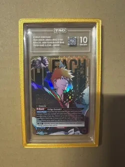 UnionArena Bleach Ichigo Kurosaki SR 3 Star Signed Foil UE01BT/BLC-1-041 TAG 10 - Image 3