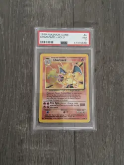 1999 Charizard Holo PSA 7 Base #4/102 Rare Mint Pokemon Game Card - Image 3