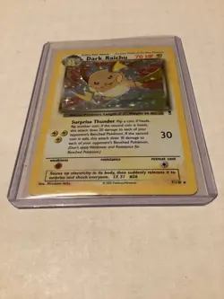 Pokemon TCG Dark Raichu 7/110 Rare Holo Card, Legendary Collection 2002 - Image 1