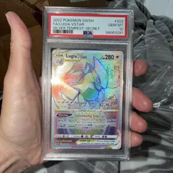 Pokemon Silver Tempest Lugia VSTAR Secret Rare Card PSA 10,Mint 202/195 - Image 1