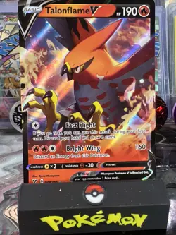 Pokemon TCG Talonflame V Vivid Voltage 029/185 Holo Ultra Rare Clean Card - Image 1