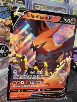 Pokemon TCG Talonflame V Vivid Voltage 029/185 Holo Ultra Rare Clean Card - Image 3