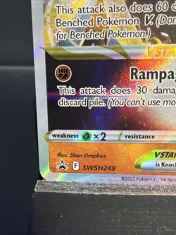 Kleavor VSTAR SWSH249 Black Star Promo Ultra Rare Holo Pokemon TCG Card NM/M - Image 5