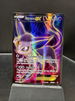 Pokemon TCG Espeon EX Holo Full Art Ultra Rare Card 117/122 XY Breakpoint - Image 1