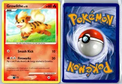 Pokemon Card - Growlithe Supreme Victors 108/147 2009 Common Lightly Played - Image 3