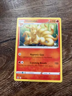 Pokemon TCG Card: NINETALES 18/195 | Uncommon | Silver Tempest | NM/Mint - Image 1