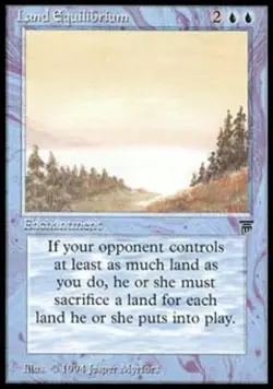 Land Equilibrium - Medium Play MTG Legends - Image 1
