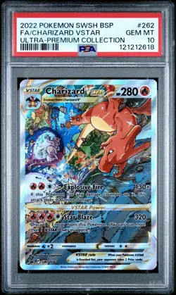 Pokemon TCG Charizard VSTAR SWSH262 Sword & Shield Promo Card - PSA 10 Gem Mint - Image 1