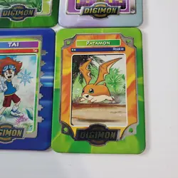 Digimon Taco Bell Metal Card Lot of 6 Lillymon Tai Motimon Patamon MagnaAngemon - Image 2