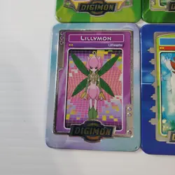 Digimon Taco Bell Metal Card Lot of 6 Lillymon Tai Motimon Patamon MagnaAngemon - Image 4