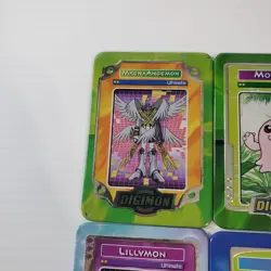 Digimon Taco Bell Metal Card Lot of 6 Lillymon Tai Motimon Patamon MagnaAngemon - Image 5