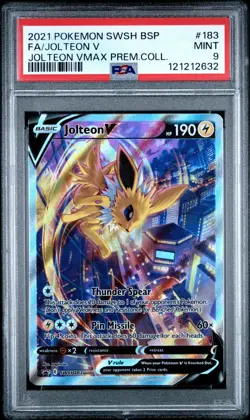 Pokemon TCG Jolteon V SWSH183 Sword & Shield Promo Card - PSA 9 Mint - Image 1