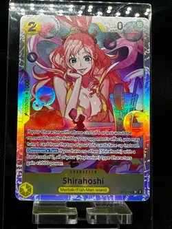 Shirahoshi OP12-102 Super Rare Holo Foil One Piece TCG Card Game NM - Image 1
