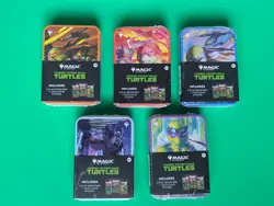 Magic: The Gathering Teenage Mutant Ninja Turtles Tins - Set of 5 - TNMT - Image 1