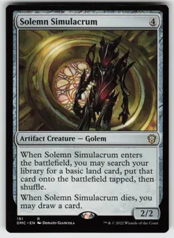 Solemn Simulacrum R Commander: Dominaria United 191 MTG - Image 1
