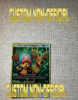Pokemon One Piece Stantler Tony Tony Chopper Card *CUST0M-MADE* Journey Together - Image 1
