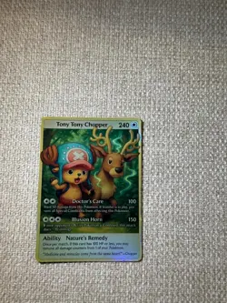Pokemon One Piece Stantler Tony Tony Chopper Card *CUST0M-MADE* Journey Together - Image 2