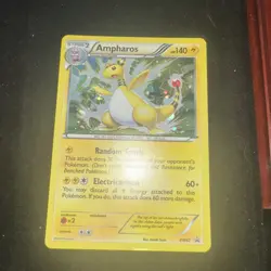 Ampharos BW67 HD Galaxy SWIRL - B&W Promo Pokemon Card - LP - Image 1