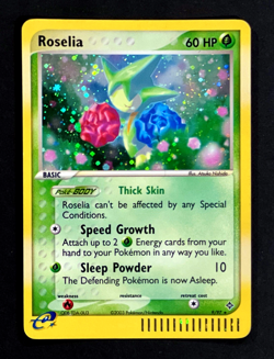 2003 Pokemon ROSELIA Ex Dragon HOLO Foil RARE e-Reader Edition Set Card 8/97 - Image 1