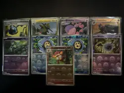 Pokemon TCG 2025 Black Bolt/White Flare Pokeball Masterball Holo 11 Card Lot NM - Image 3