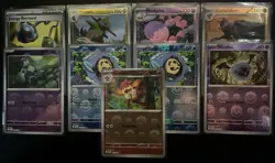 Pokemon TCG 2025 Black Bolt/White Flare Pokeball Masterball Holo 11 Card Lot NM - Image 4