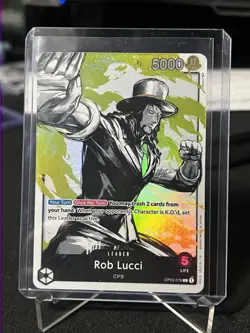 One Piece Card Game Rob Lucci Alternate Art Eng OP03-076 - Image 1