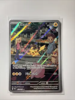 Pikachu Pokemon TCG Card Holo Rare 027/025 Charge Pika Punch - Image 1