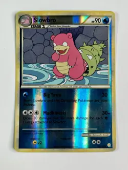 Slowbro 52/123 Reverse Holo HeartGold SoulSilver Pokemon Card * Light Play - Image 1