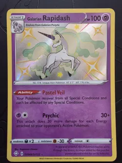 Galarian Rapidash SV048/SV122 Shining Fates Shiny Holo Rare Pokemon Card NM - Image 1
