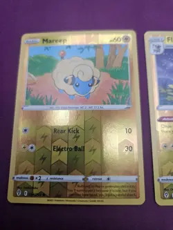 Pokemon TCG Mareep Flaaffy Ampharos 3-Card Lot Evolving Skies Reverse Holo - Image 2