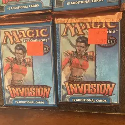 MTG Invasion Booster Pack Lot 5 2000 Vintage English 15-Card Pack WOTC - Image 2