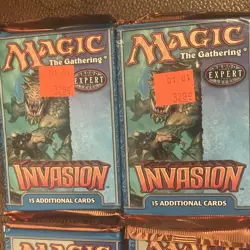 MTG Invasion Booster Pack Lot 5 2000 Vintage English 15-Card Pack WOTC - Image 3