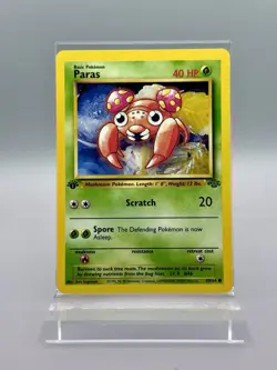 Paras 1st Edition 59/64 Jungle LP - Pokemon TCG Card Common - Image 1