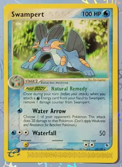Swampert 23/109 Ruby & Sapphire Rare E-reader Pokemon Card NM - Image 1