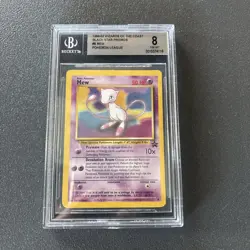 Mew #8 Pokemon Promo, Graded Pokemon Card, Pokemon Movie Promo Card - Image 1