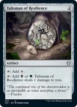 Talisman of Resilience NM 270 Commander 2021 MTG - Image 1