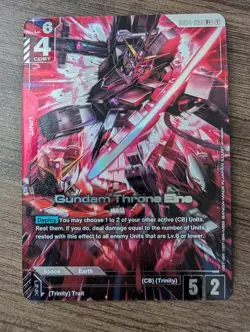 GUNDAM CARD GAME GD04-036 R+ GUNDAM THRONE EINS - HOLO FOIL - PHANTOM ARIA - Image 1
