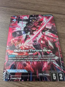 GUNDAM CARD GAME GD04-036 R+ GUNDAM THRONE EINS - HOLO FOIL - PHANTOM ARIA - Image 4