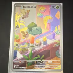 Pokemon TCG Bulbasaur Holo Card Stellar Crown Illustration, Rare, 143/142 - Image 2