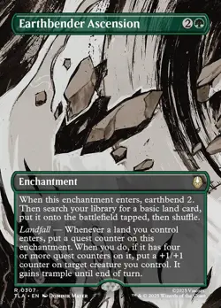 Earthbender Ascension NM Regular Borderless MTG [Avatar: The Last Airbender TLA] - Image 1