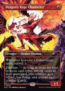 MTG DRAGON's RAGE CHANNELER 2048 EXC - INCANALATRICE DI IRA DRACONICA - SLD - Image 1