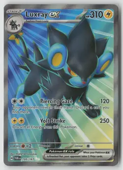 Luxray ex 195/167 Ultra Rare Twilight Masquerade Pokemon Holo Near Mint - Image 1