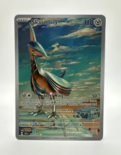 Pokemon Skarmory 209/191 Surging Sparks Illustration Rare Full Art Holo NM - Image 1