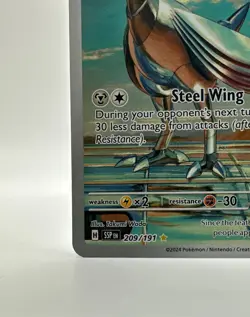 Pokemon Skarmory 209/191 Surging Sparks Illustration Rare Full Art Holo NM - Image 5