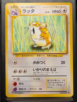 Raticate No. 020 Uncommon Base Set Pokemon Japanese NM - Image 4