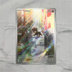 Pokemon TCG Litleo MeGA Rare Holo 139/132 Beast 70HP English 2023 - Image 1